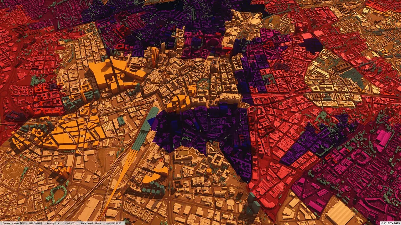 Birmingham 3d Model Digital Twin Vu City